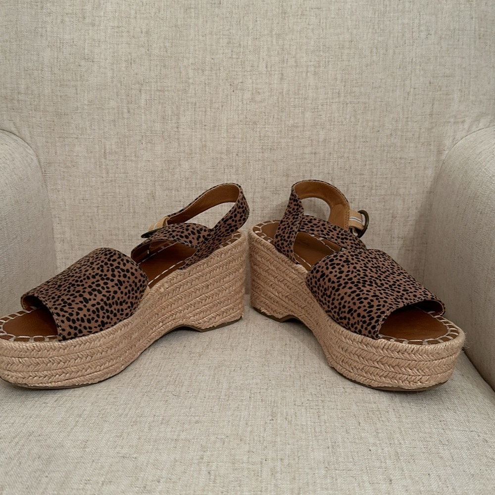 Universal Thread Leopard Print Wedges - image 3